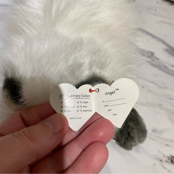 Vintage TY Classic Angel Himalayan Cat 20th anniversary beanie buddy cat plush - Picture 6 of 10
